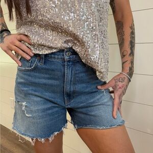 Abercrombie & Fitch Classic High-Rise Denim Shorts